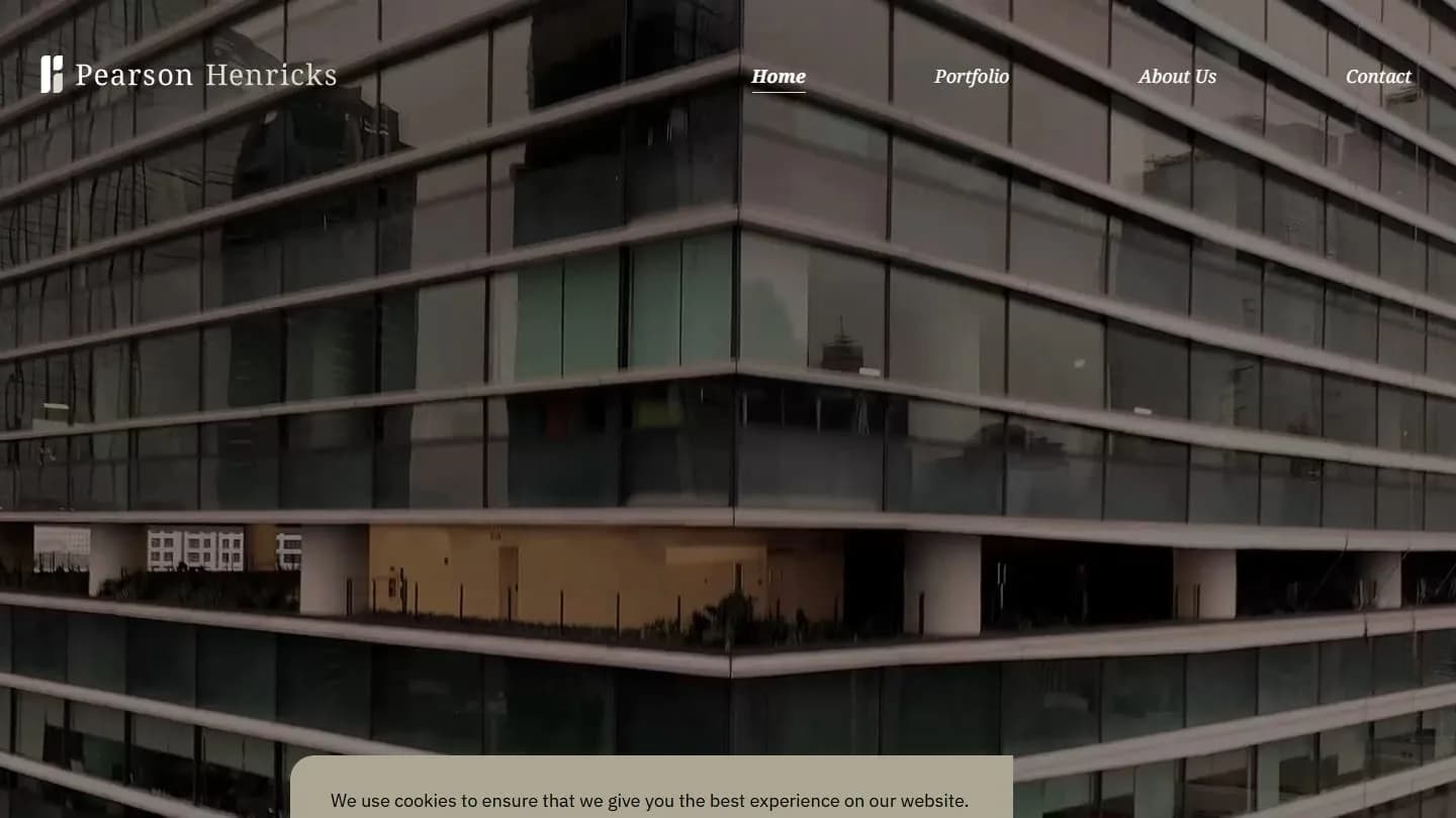 Website von Pearson Henricks in New York